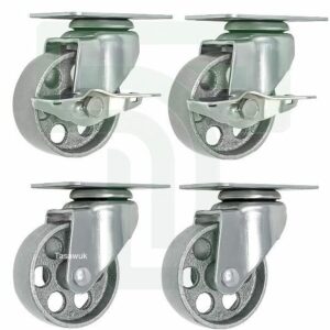 Steel Caster Wheel Set - 6"