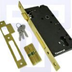Mortice lock, Euro profile cylinder, 64mm lock