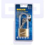 Long Shackle Brass Cylinder 50mm H.D Padlock, Long Shackle Brass Padlock