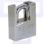 chrome shutter lock, security lock