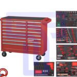 tool trolley, Craftsman, 16 drawers, 240 tools