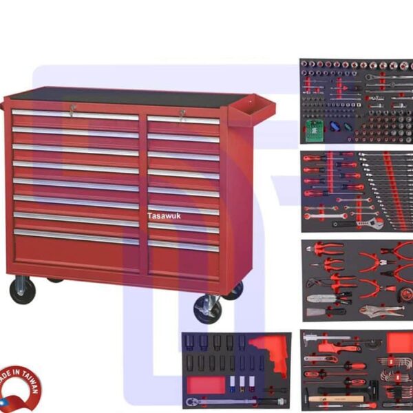 tool trolley, Craftsman, 16 drawers, 240 tools