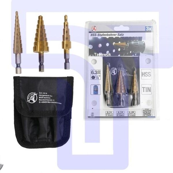 Step Drill Bit Set