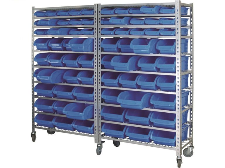 Mobile Storage Rack With Wheels | Industrial Rack