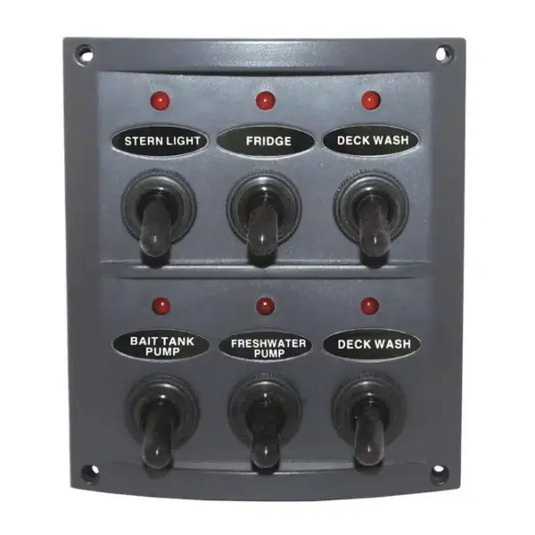 Waterproof Switch Panel 6 Gang