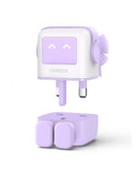 Wall Charger 65W 3-Port GaN Purple - Image 4