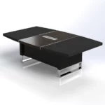 Linea Uno Curved Meeting Table W2400 x D1400 x H750mm Meeting & Conference
