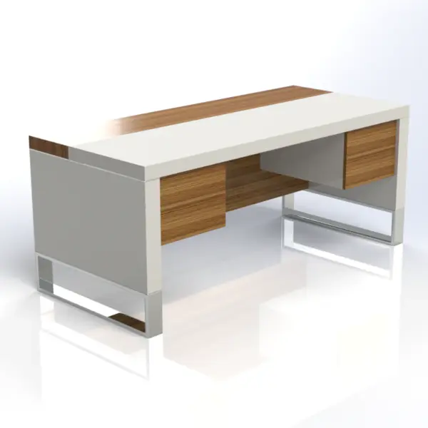 Linea Uno Straight Desk with Hanging Pedestal W1800 x D800 x H750mm Executive Desks