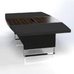Linea Uno Curved Meeting Table W2400 x D1400 x H750mm Meeting & Conference - Image 2
