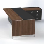 Linea Due with Credenza Return (Premium) Executive Desks