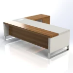 Linea Uno L-Shaped Desk with Hanging Pedestal  W2000 x D2100 x H750mm Executive Desks - Image 4