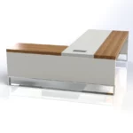 Linea Uno L-Shaped Desk with Hanging Pedestal  W2000 x D2100 x H750mm Executive Desks - Image 5