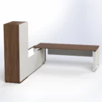 Elite Presidential Desk with Wall Unit Executive Desks - Image 7