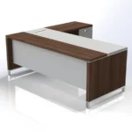 Linea Due with Hanging Pedestal (Premium) W1800 x D1800 x H750mm Executive Desks - Image 5