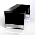 Linea Uno Straight Desk with Hanging Pedestal W1800 x D800 x H750mm Executive Desks - Image 6