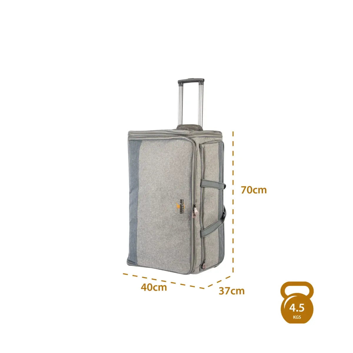 Izba Bag with wheels Grey - Image 2