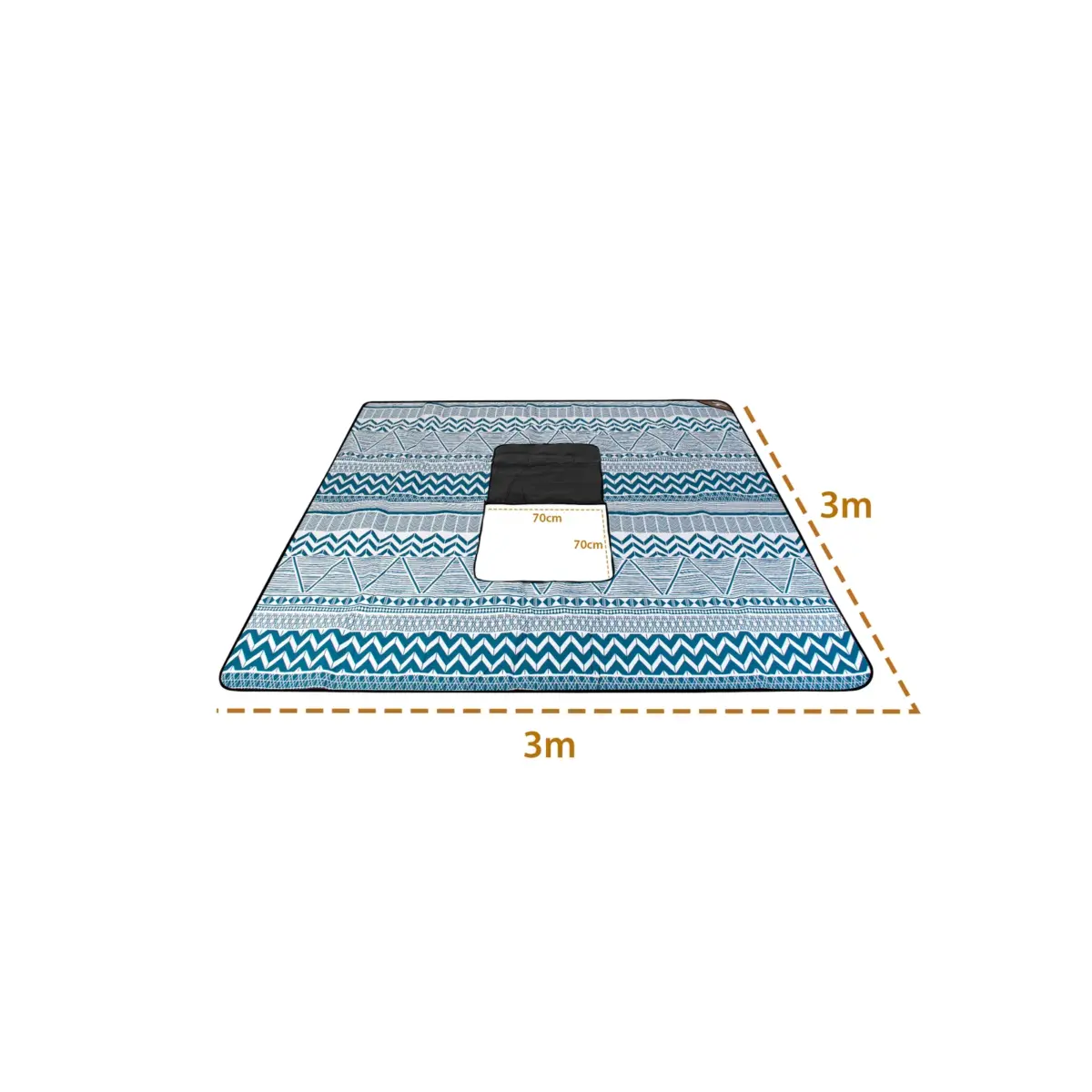 Camouflage Camping Floor Mat MT80 - Image 3
