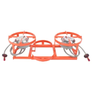 FIRESTORM Double Burner Stove - Orange