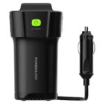 Powerology 150W Inverter AC Universal USB A 2type-C DC Car 12V10A - Black - Image 4