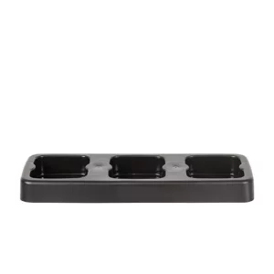 Sort Bin Metal Base 3x75L – Black 79 x 39 x h8,5 cm