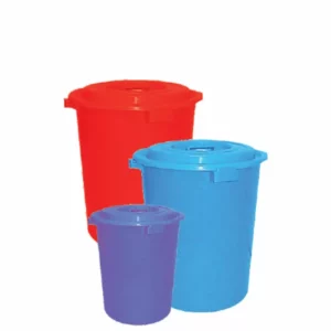 Plastic Bucket – Round With Cover