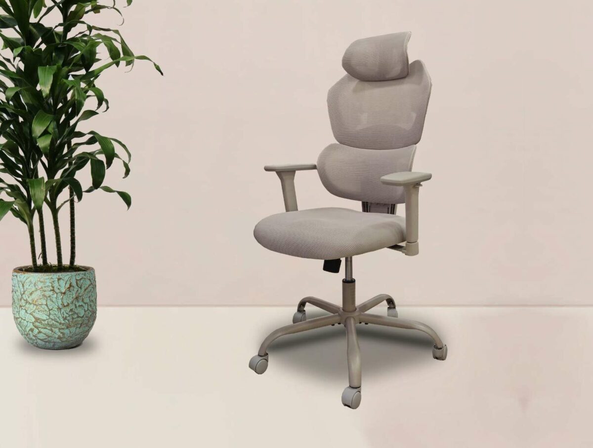 12 FABRIC OFFICE CHAIR - Image 1