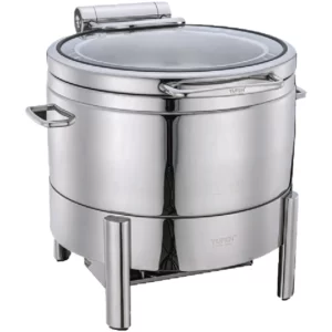 Golden Chafers ROUND LUXURY CHAFING DISH S/S STANDARD FRAME CAP. OF FOOD