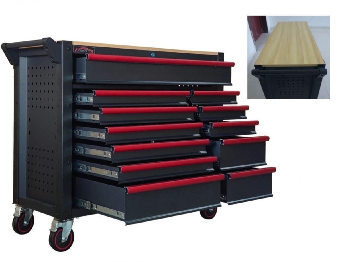 jmst3 12 Drawers Trolley with Wooden Platform - Image 1