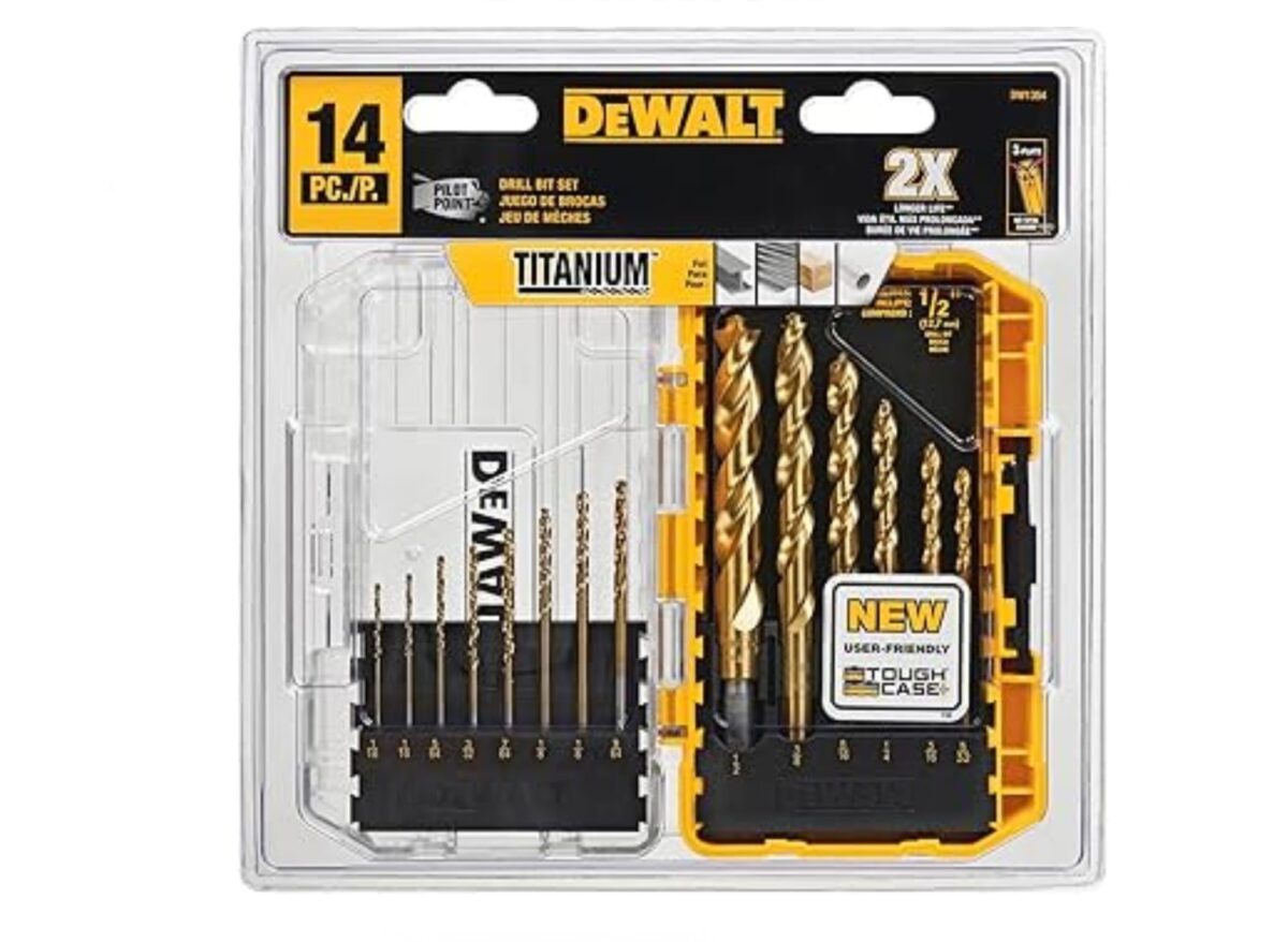 new12 Dewalt Titanium Nitride Coated Drill Bit Set - Image 1