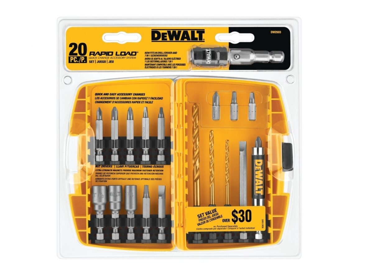 new18 Dewalt Rapid Load Screwdriving Bit Set - Image 1