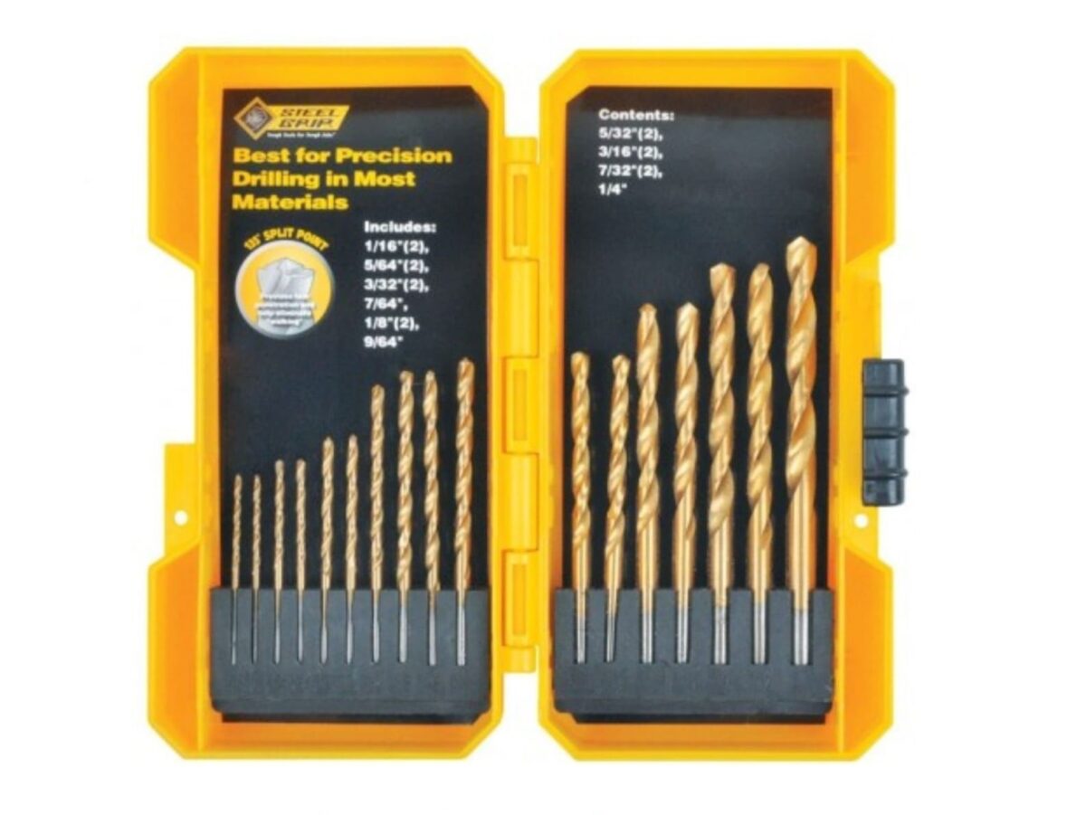new4 Steel Grip 17pcs Titanium Drill Bit Set - Image 1