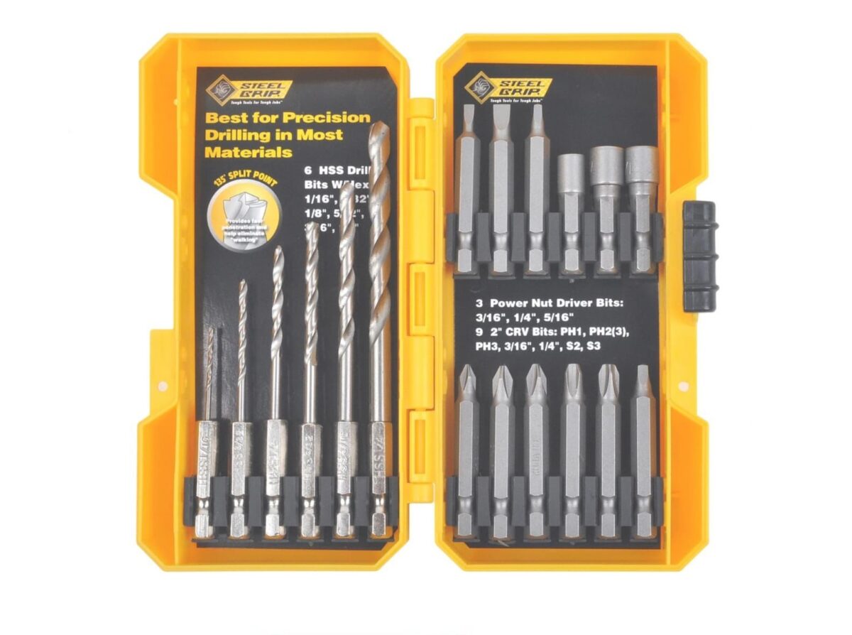 Steel Grip 18pcs Drill & Driver Bit Set - Image 1