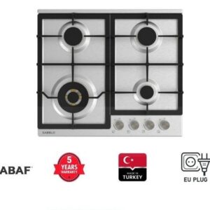 60cm Built in Gas HOB with 4 Burner Stainless Steel