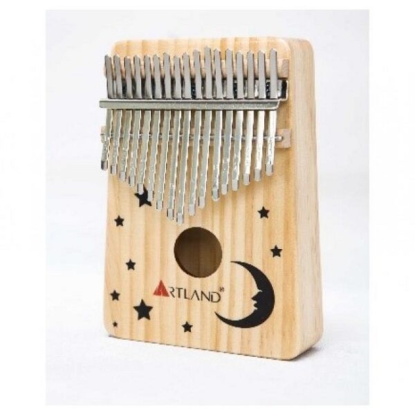 ARTLAND 17-Key Moon Drawing Natural Pine Kalimba - AT-KSM-MOON