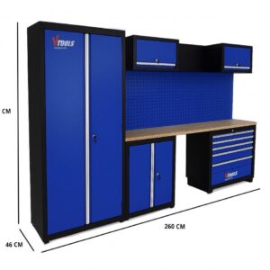 260cm Professional Garage Workstation - Blue