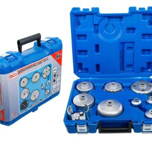 BGS 9pcs Oil Filter Wrench Set