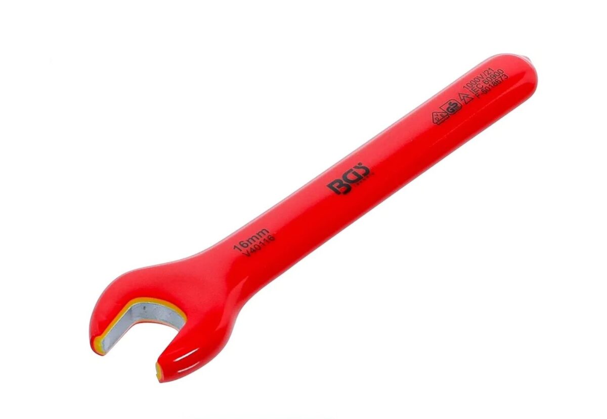 bgs vde10 BGS 16mm VDE Single Open End Spanner - Image 1
