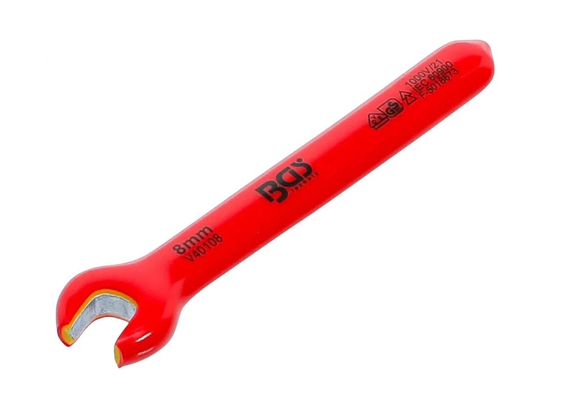 bgs vde11 BGS 8mm VDE Single Open End Spanner - Image 1