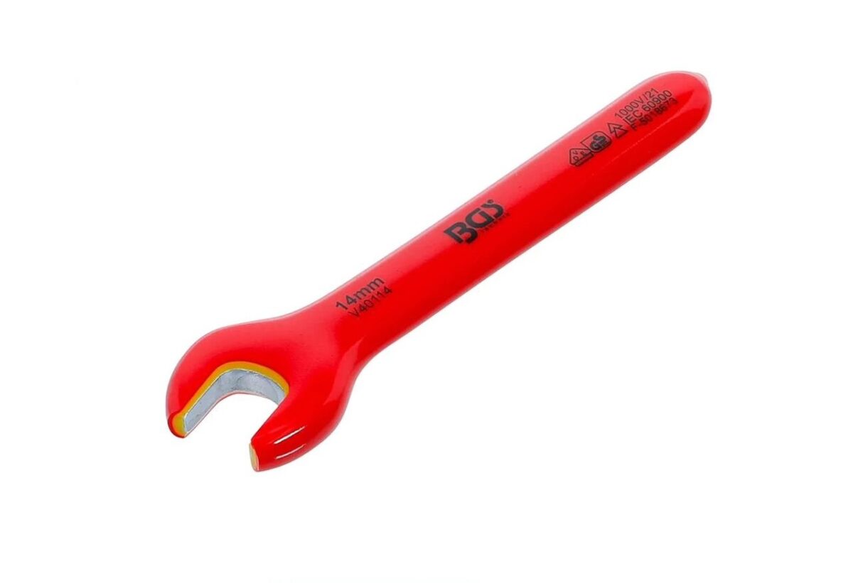 bgs vde3 BGS 14mm VDE Single Open End Spanner - Image 1
