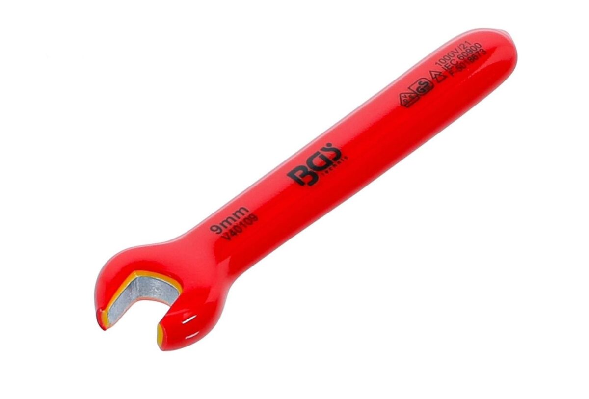 bgs vde7 BGS 9mm VDE Single Open End Spanner - Image 1
