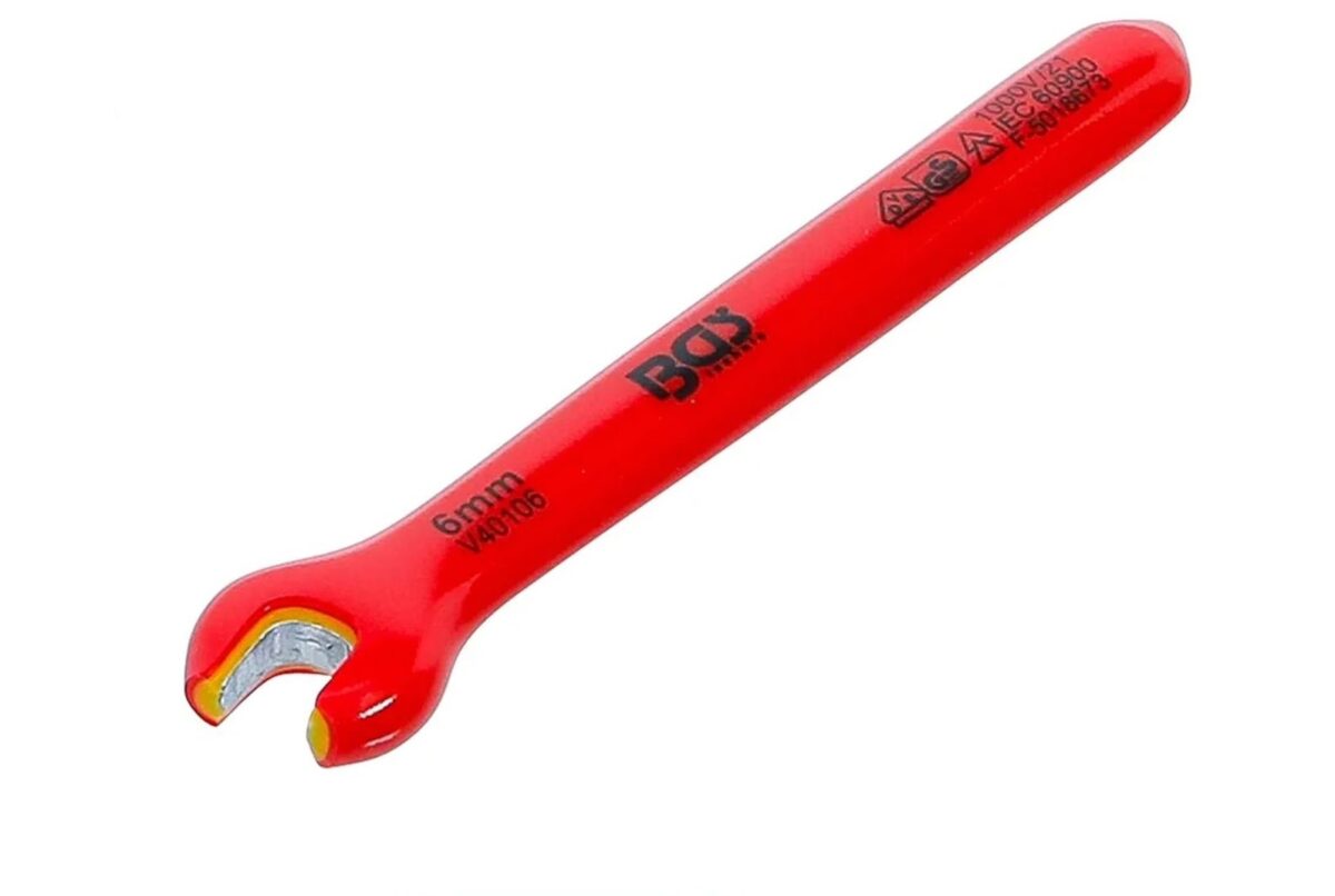 bgs vde8 BGS 6mm VDE Single Open End Spanner - Image 1