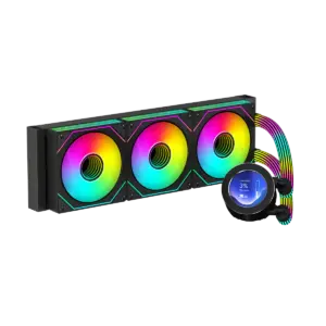 GAMEON - KRAKEN N360 LCD Display Liquid CPU Cooler 360mm With ARGB Tube - Black