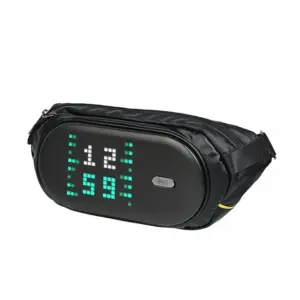 Divoom Pixoo Sling Bag-C With LED Customizable Animation Screen And App Control - Black