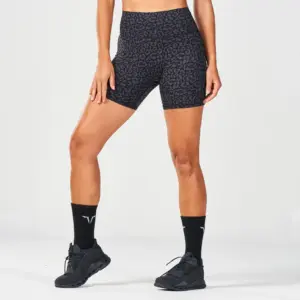 Untamed 5" Biker Shorts - Black Print SX,M,L,XL