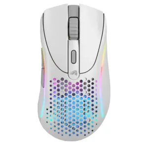 Glorious Model DV2 Wireless RGB Gaming Mouse Matte White,Black