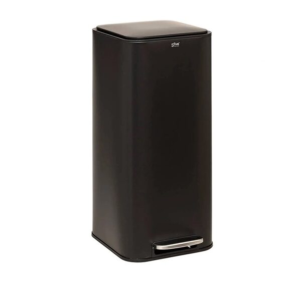 5Five 30ltr Metal Square Garbage Bin