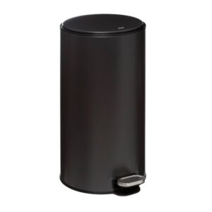 5Five 30ltr Metal Round Garbage Bin