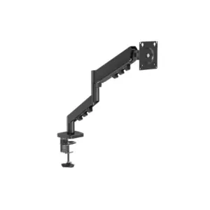 GAMEON GO-5500 Gas Mechanical Spring Single Monitor Arm For Gaming And Office Use, 17" - 32", Flat Monitor & Curved Monitor Up To 9 KG - Black