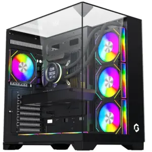 GAMEON Valkyrie I Series Mid Tower Gaming Case (7 ARGB Fans Included)