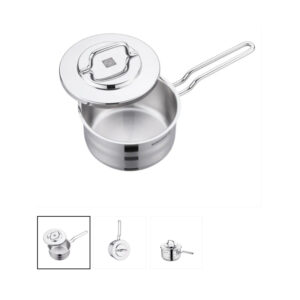 Korkmaz ASTRA2 SAUCEPAN W/LID 16X9 CM - 1.8LTR Made in Turkey